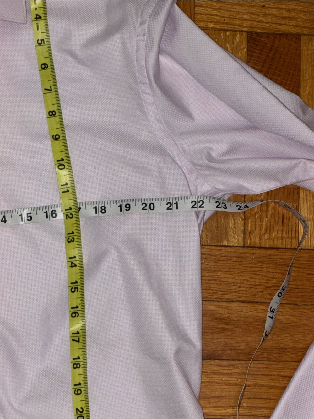 Charles , Mens 17/36, Light Pink Slim Fit Egyptian Cotton Dress Shirt - Picture 8 of 9